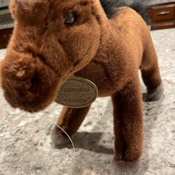 Mustang Stuffed plush Horse Russ Berrie Brown and Black Yomiko Classics - Picture 5 of 9